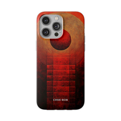 Crimson Orbit iPhone 14 Pro Max Case - Soft