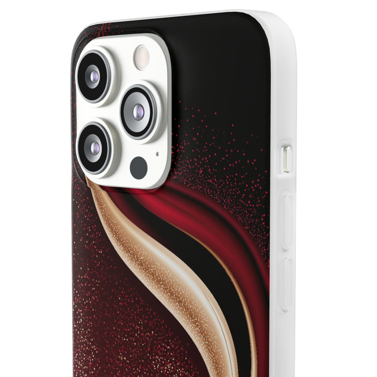 Gilded Crimson Flow · Lite Phone Case for iPhone ·  Red