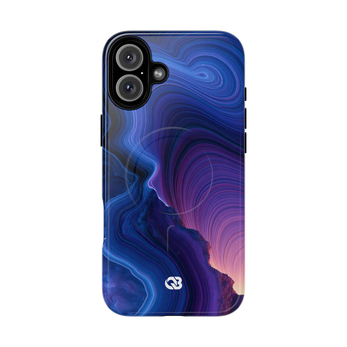 Radiant Strata · Tough 2.0 Magnetic Phone Case for iPhone · Blue