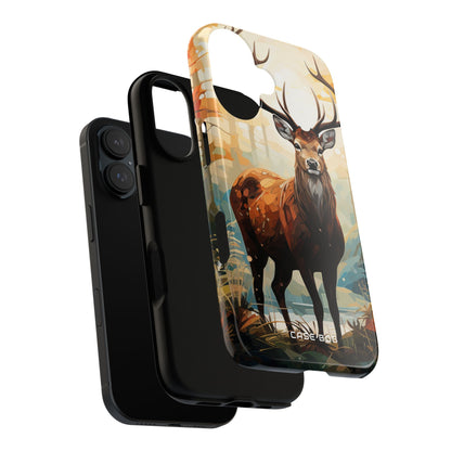 Glowing Stag iPhone 16 Case - Tough - CASE•BOB