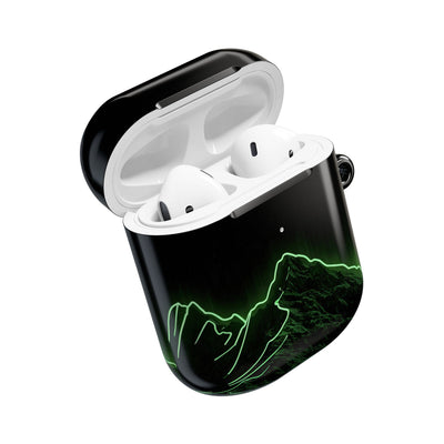 Nordic Mountain Contour · Hard Case for AirPods & AirPods Pro · Black