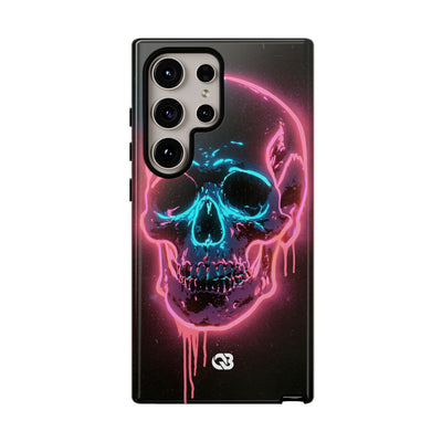Neon Drip Skull · Tough Phone Case for Samsung · Black