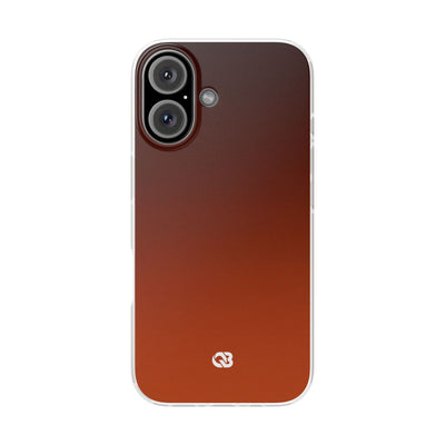Orange Lite Phone Case for iPhone - Obsidian Ember Fade