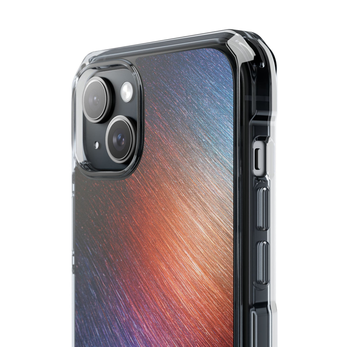 Radiant Energy Stream · Clear Impact Magnetic Phone Case for iPhone · Blue