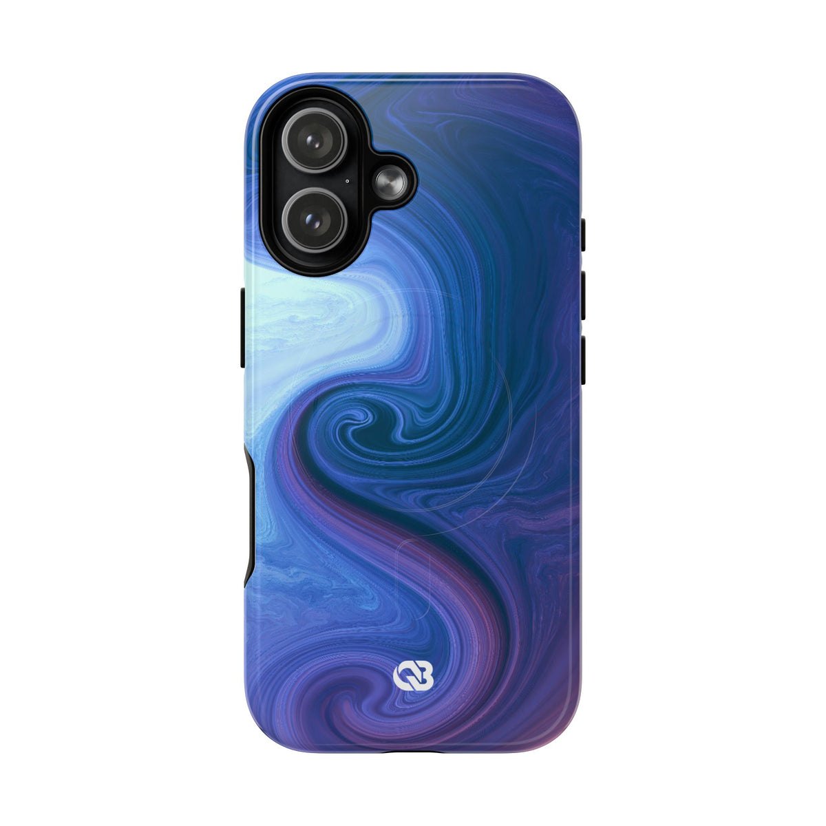 Azure Fluid Swirl · Tough 2.0 Magnetic Phone Case for iPhone · Blue