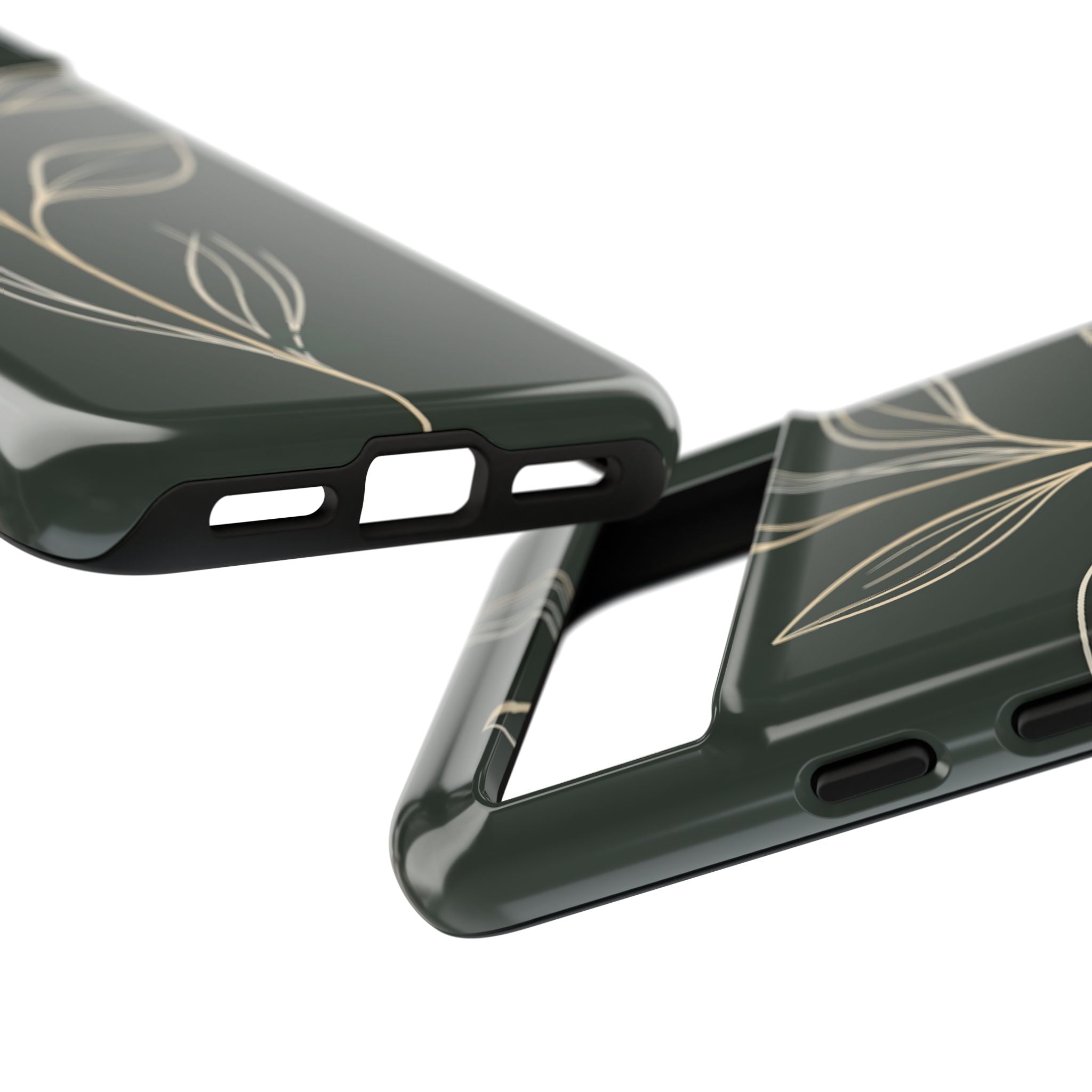 Green Tough Phone Case for Google Pixel - Deep Moss Willow