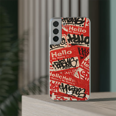 Slap Tag Collage · Lite Phone Case for Samsung · Red