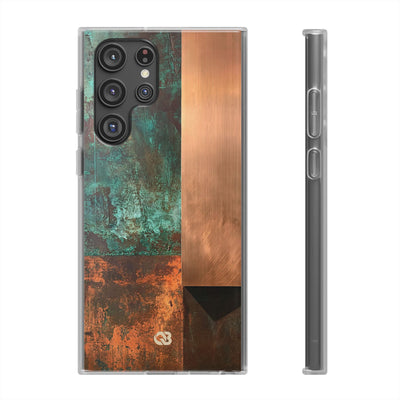 Teal Lite Phone Case for Samsung - Verdigris Copper Slab