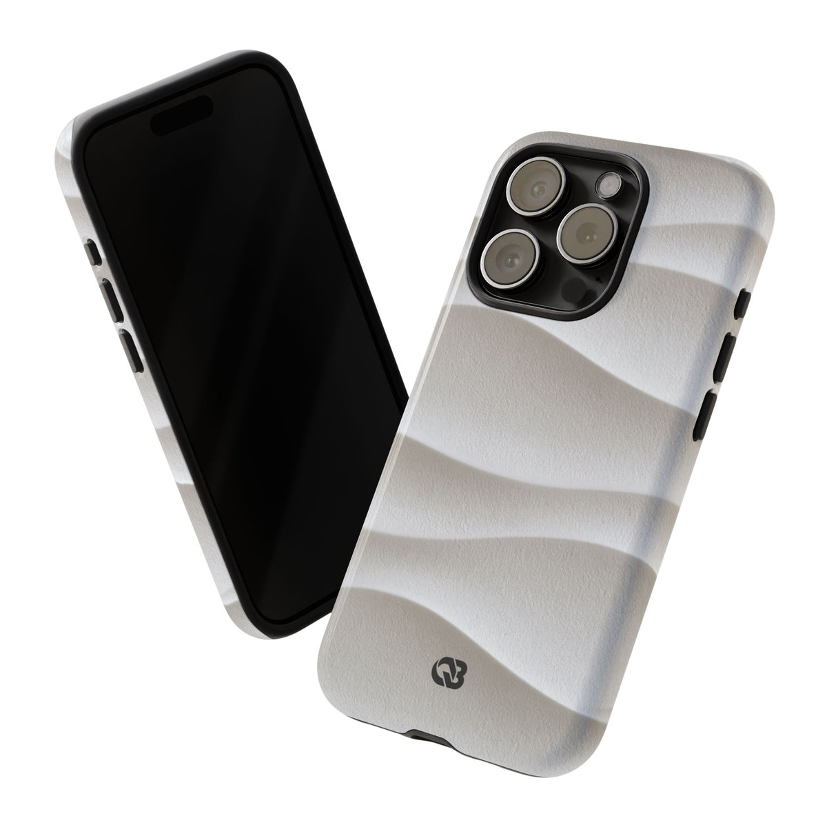 Sculpted Dune Relief · Tough Phone Case for iPhone · White