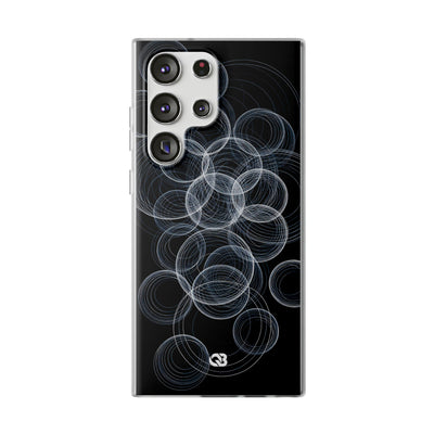 Black Lite Phone Case for Samsung - Frosted Ring Matrix