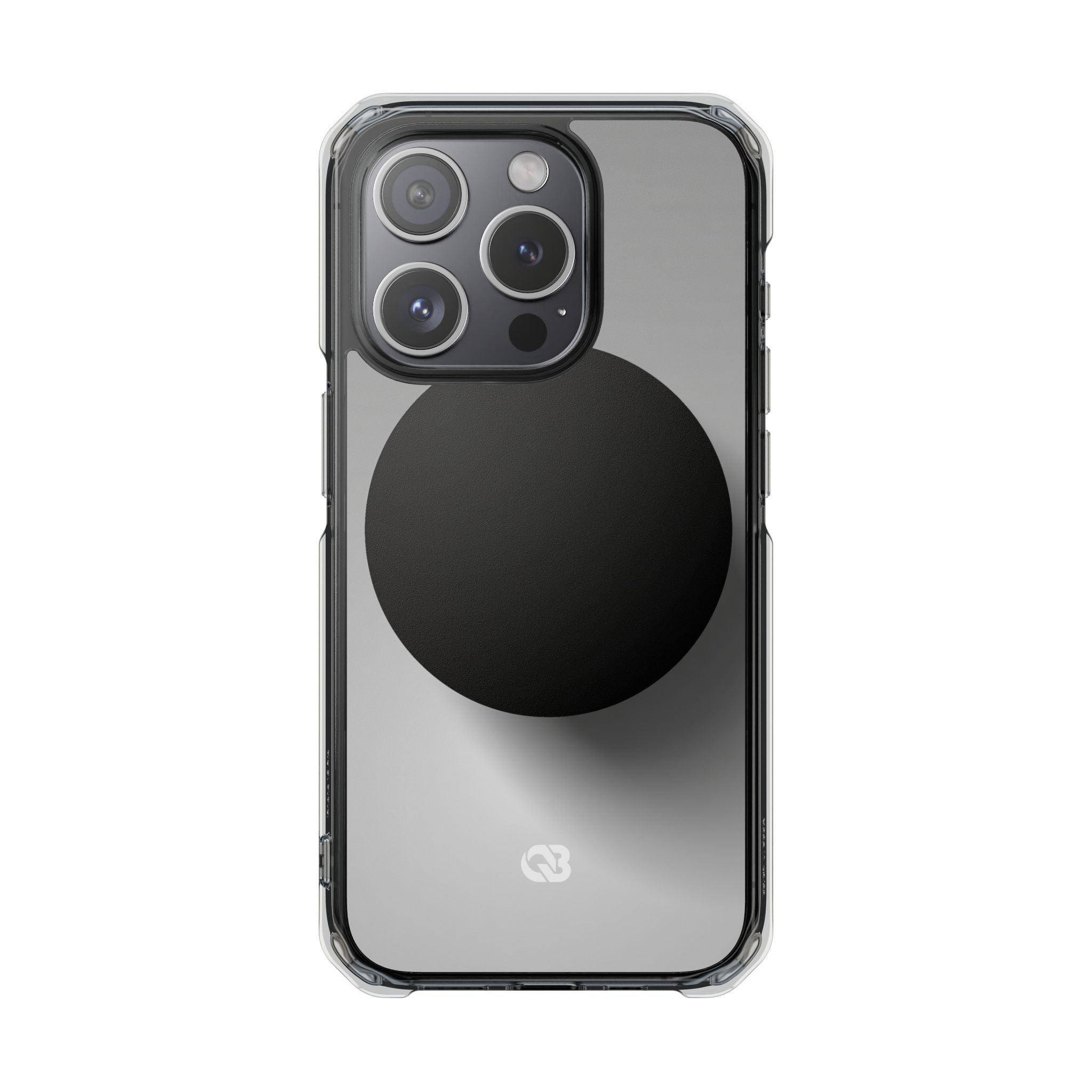 Grey Impact MagSafe Phone Case for iPhone - Matte Onyx Sphere