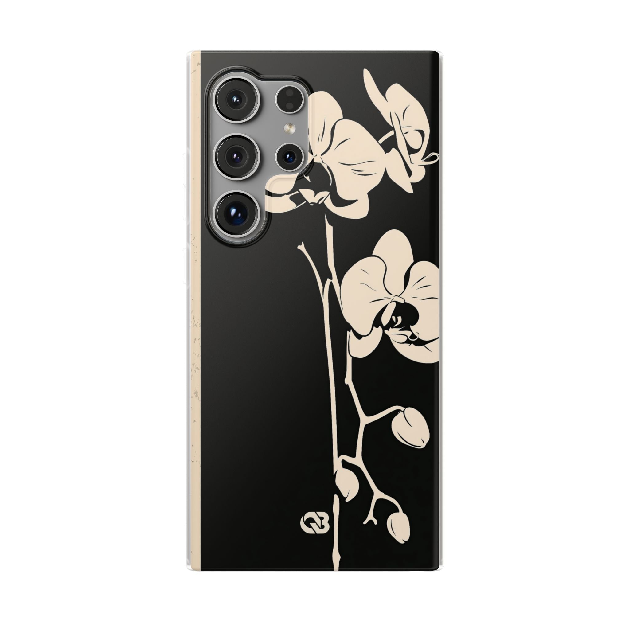 Black Lite Phone Case for Samsung - Obsidian Bone Orchid