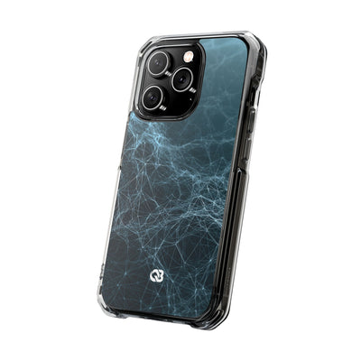Teal Impact MagSafe Phone Case for iPhone - Arctic Neural Mesh