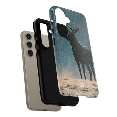 Nordic Boreal Moose · Tough Phone Case for Samsung · Blue