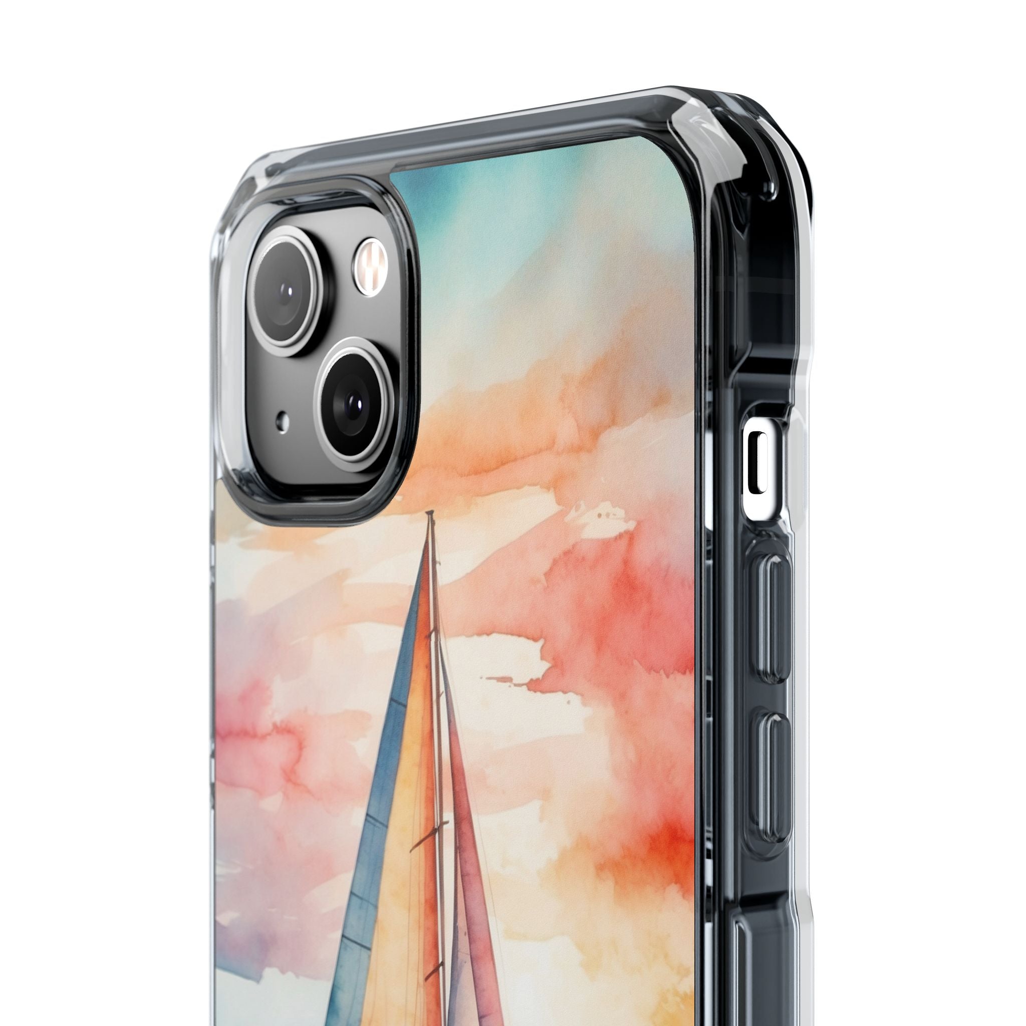 Crimson Horizon Sail · Impact Phone Case for iPhone · Magsafe