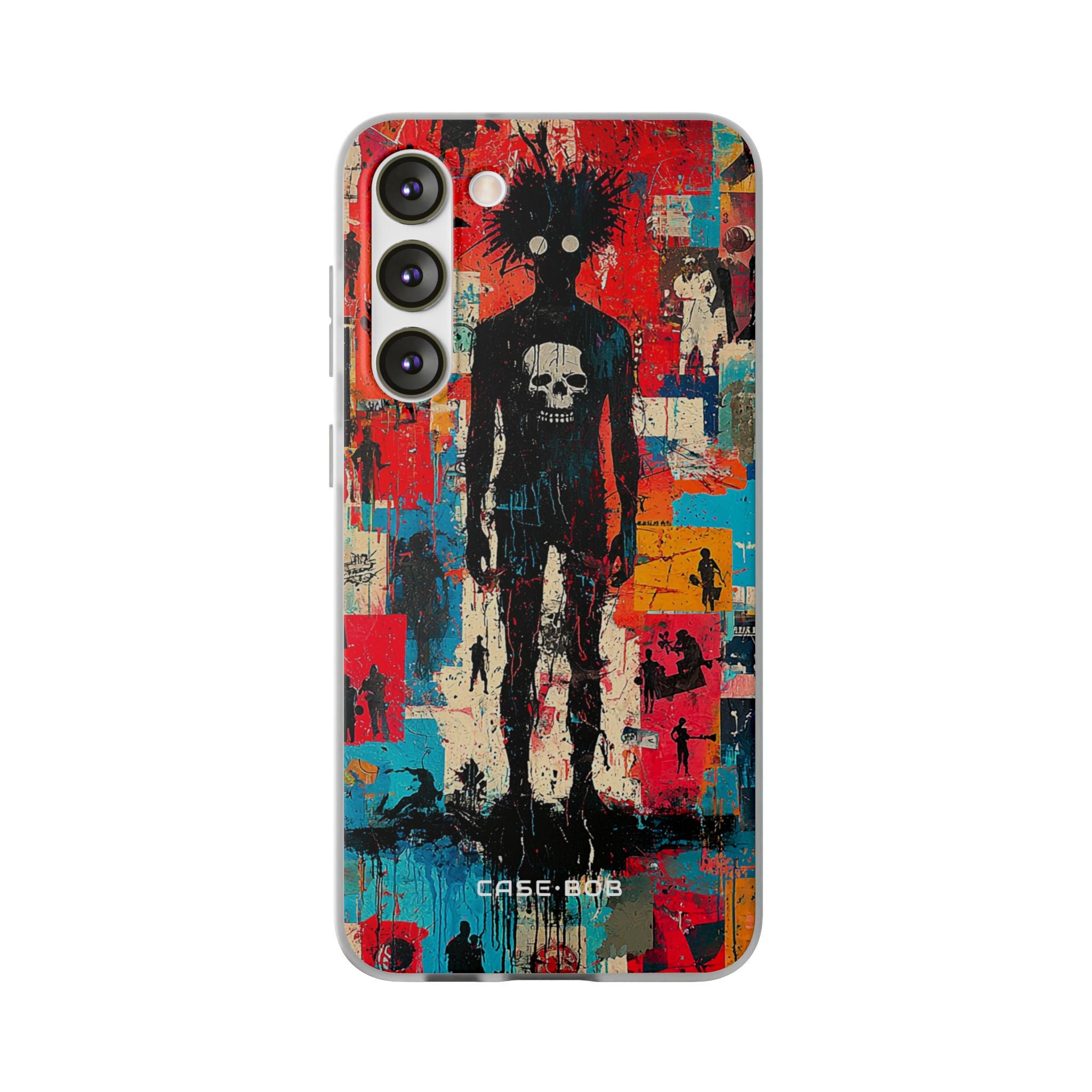 Piikikäs pääkallo siluetti Samsung S23 Plus -peite - Soft