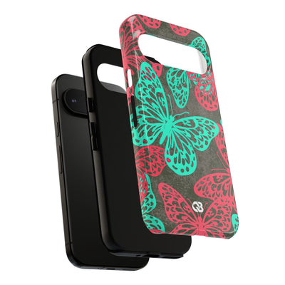 Electric Papillon · Tough Phone Case for Pixel ·  Pink