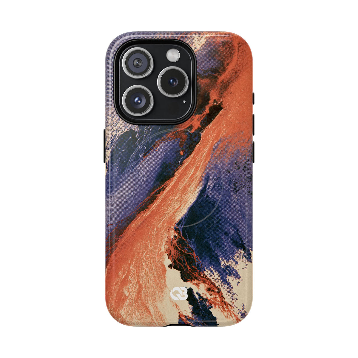 Solar Aura Drift · Tough 2.0 Magnetic Phone Case for iPhone · Orange