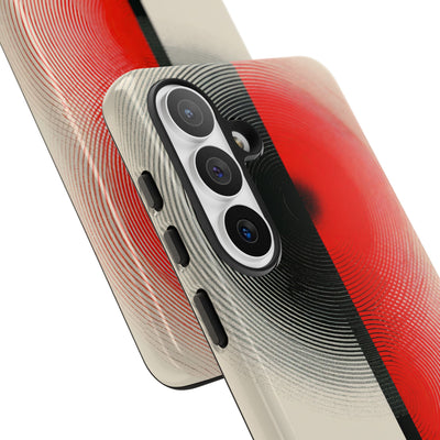 Red Tough Phone Case for Samsung - Split Signal Red