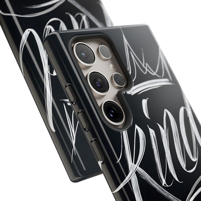 Noir Crown Script · Custodia Tough per Samsung