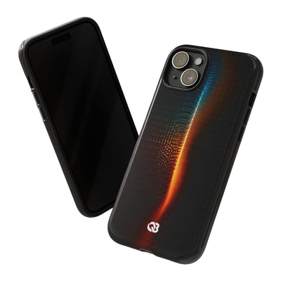 Luminous Refraction Grid · Tough Phone Case for iPhone · Black