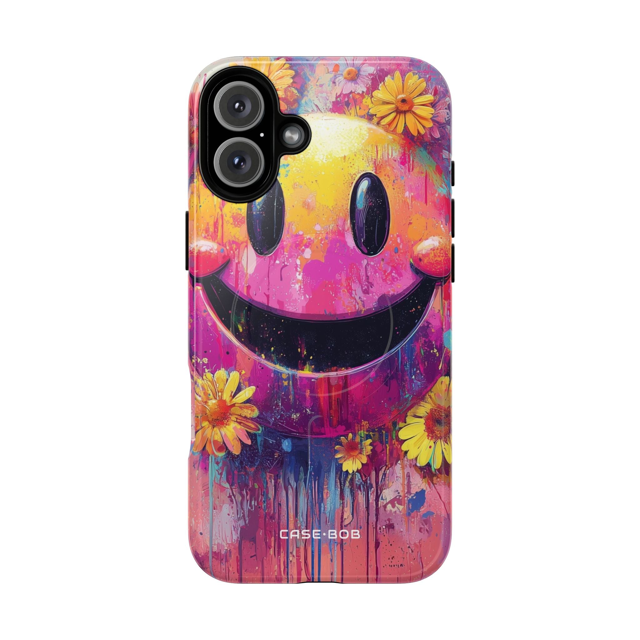 Smiley Bloom iPhone 16 Plus Case - Tough+