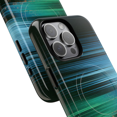 Digital Shoreline Drift · Tough 2.0 Magnetic Phone Case for iPhone · Teal