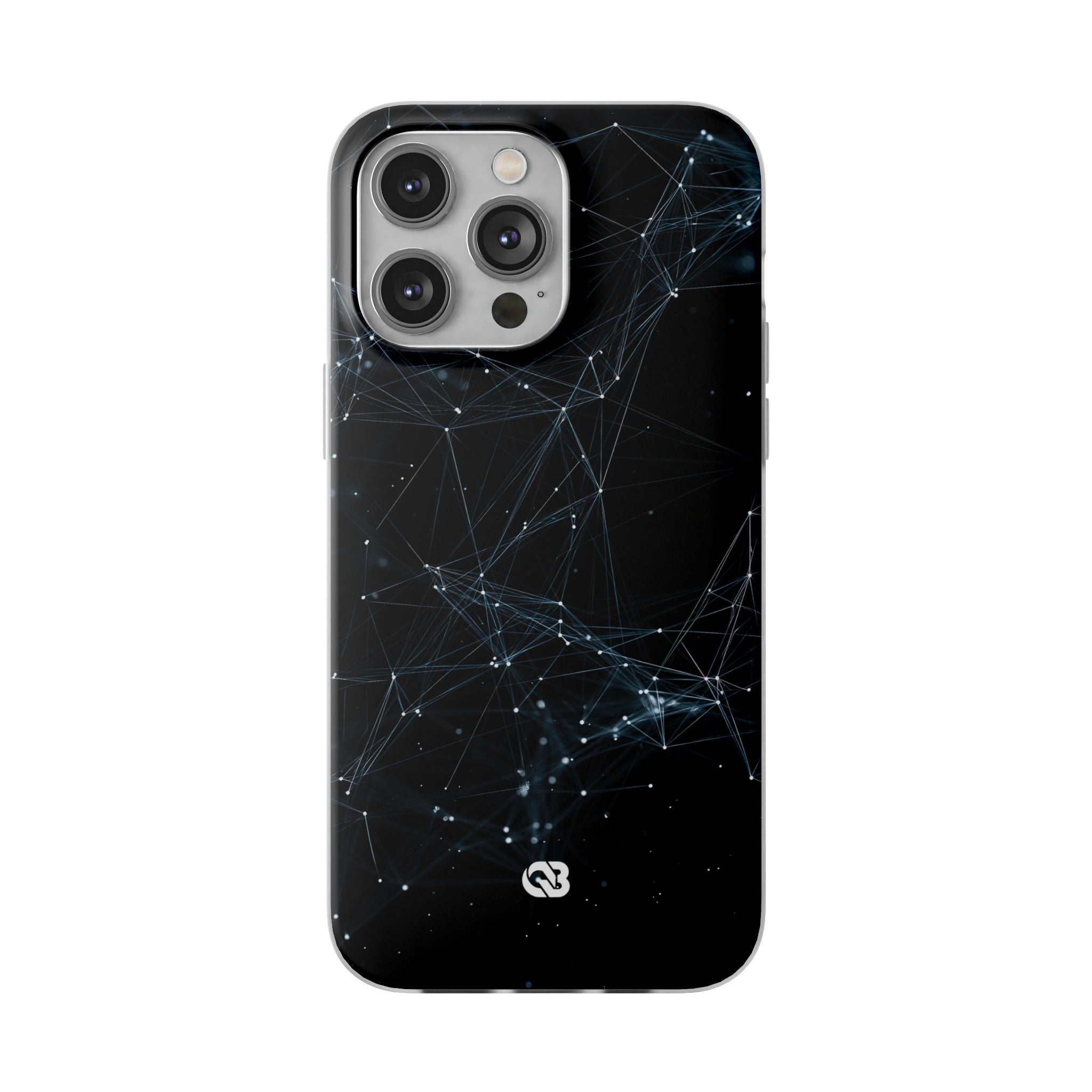Black Lite Phone Case for iPhone - Arctic Neural Mesh
