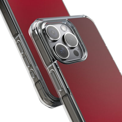 Red Impact MagSafe Phone Case for iPhone - Crimson Velvet Fade