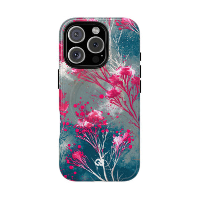 Cyber Blossom · Tough 2.0 Magnetic Phone Case for iPhone · Teal