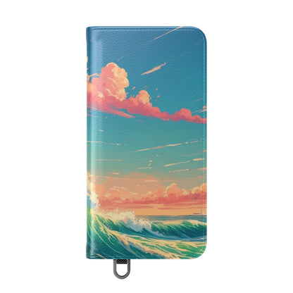 Sunset Wave - Samsung S25 Case - Lompakko