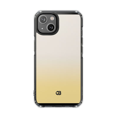 Solar Cream Ombre · Clear Impact Magnetic Phone Case for iPhone · Yellow