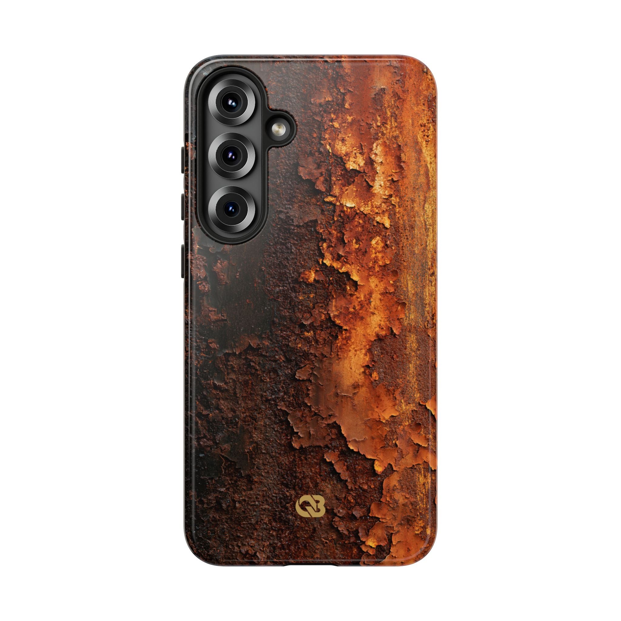 Orange Tough Phone Case for Samsung - Oxidized Iron Crust