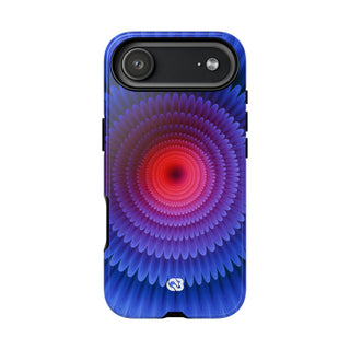 Radial Spectrum Bloom · Tough Phone Case for iPhone · Blue