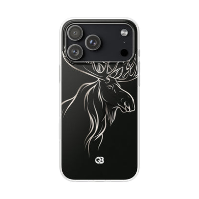 Nordic Moose Contour · Lite Phone Case for iPhone ·  Black