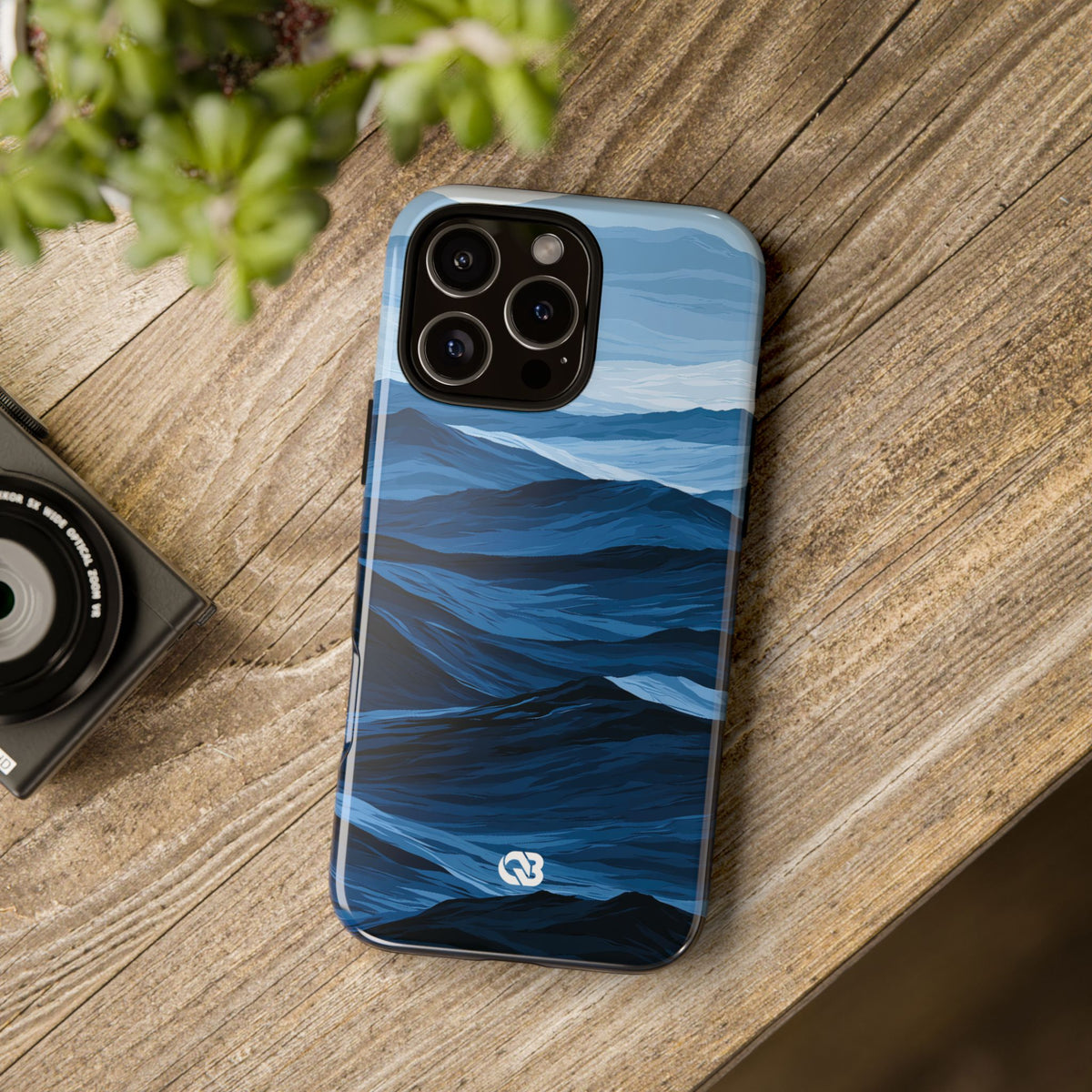 Cerulean Ridges · Tough Phone Case for iPhone · Blue