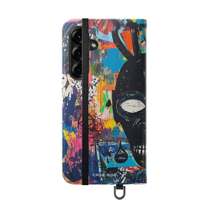 Neon Skull Burst - Samsung S25+ Case - Wallet