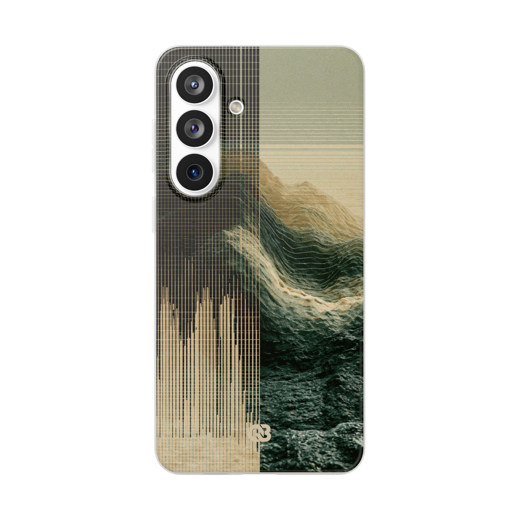 Beige Lite Phone Case for Samsung - Veridian Data Ridge