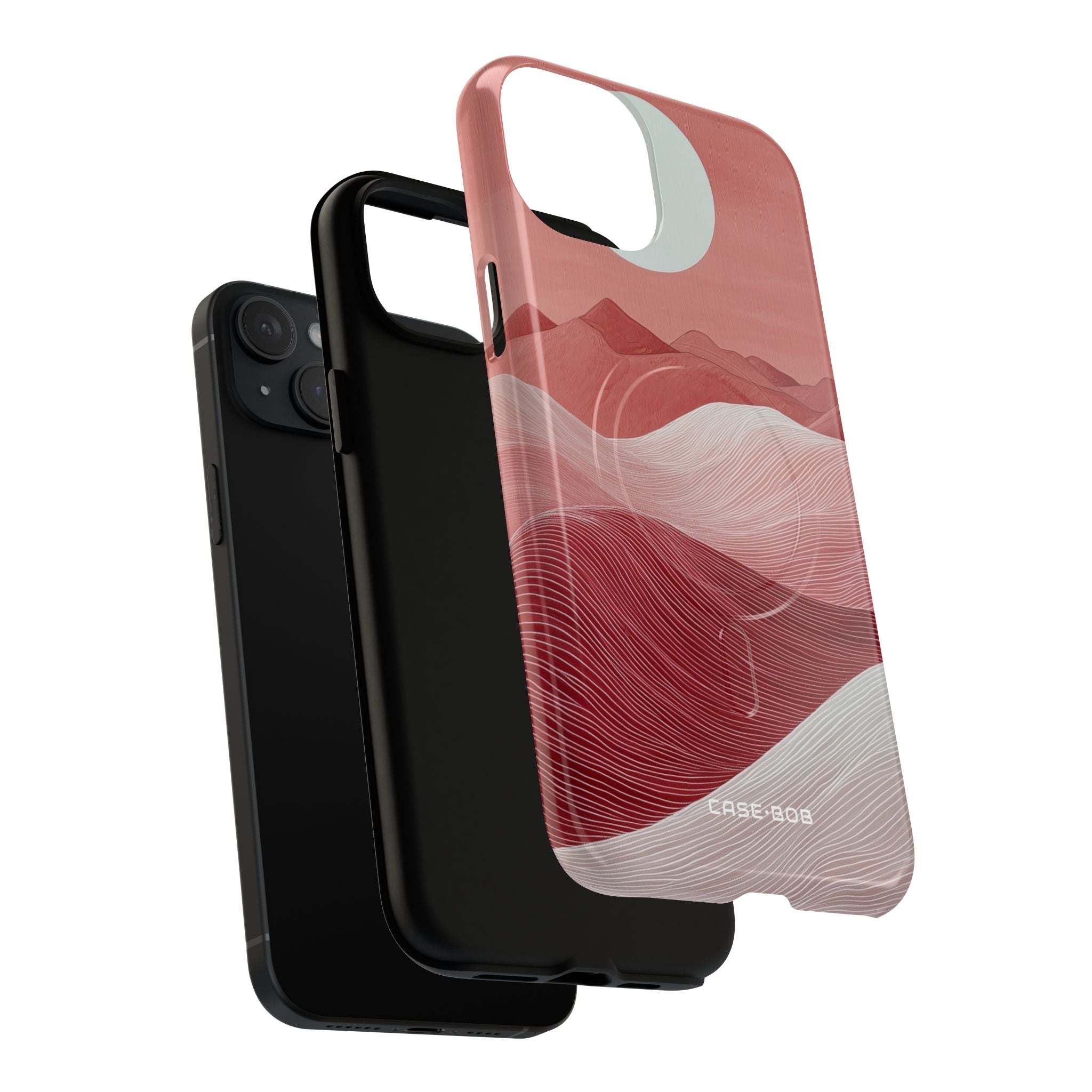 White Orb Dunes iPhone 15 Plus Case - Tough+