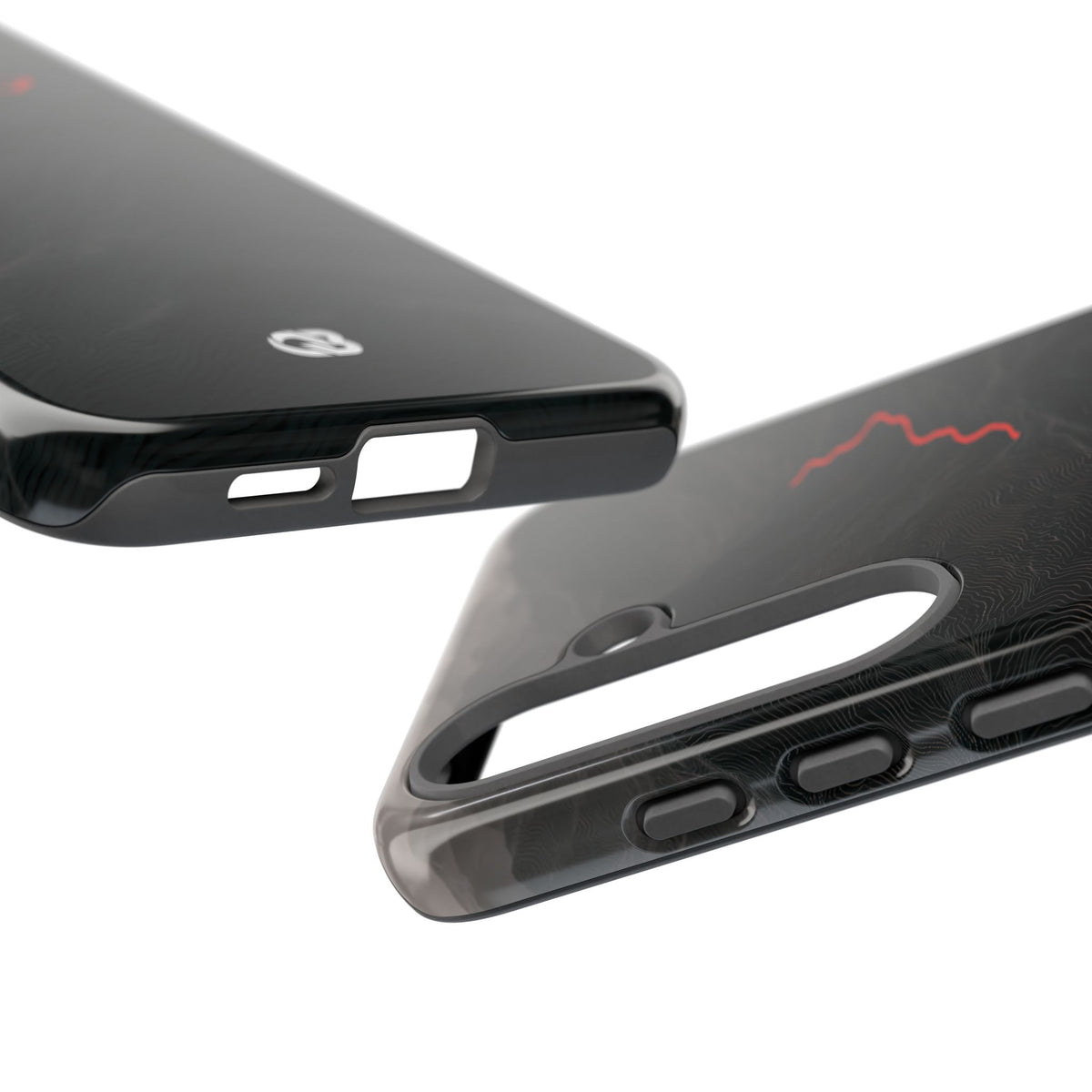Crimson Ridge Pass · Tough Phone Case for Samsung · Black