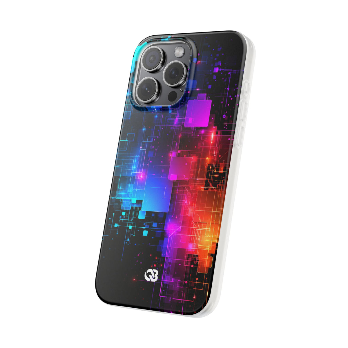 Spectral Circuit Grid · Lite Phone Case for iPhone ·  Black