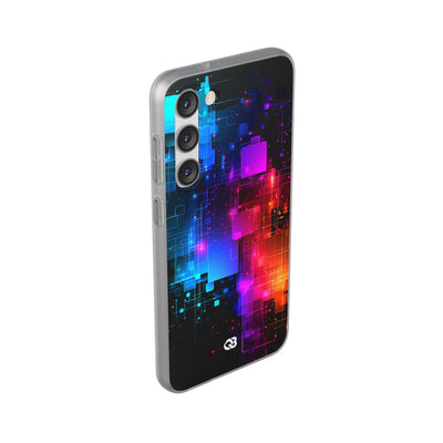 Spectral Circuit Grid · Lite Phone Case for Samsung · Black