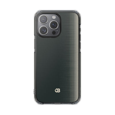Grey Impact MagSafe Phone Case for iPhone - Charcoal Tech Grid