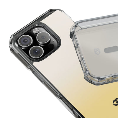 Solar Cream Ombre · Clear Impact Magnetic Phone Case for iPhone · Yellow