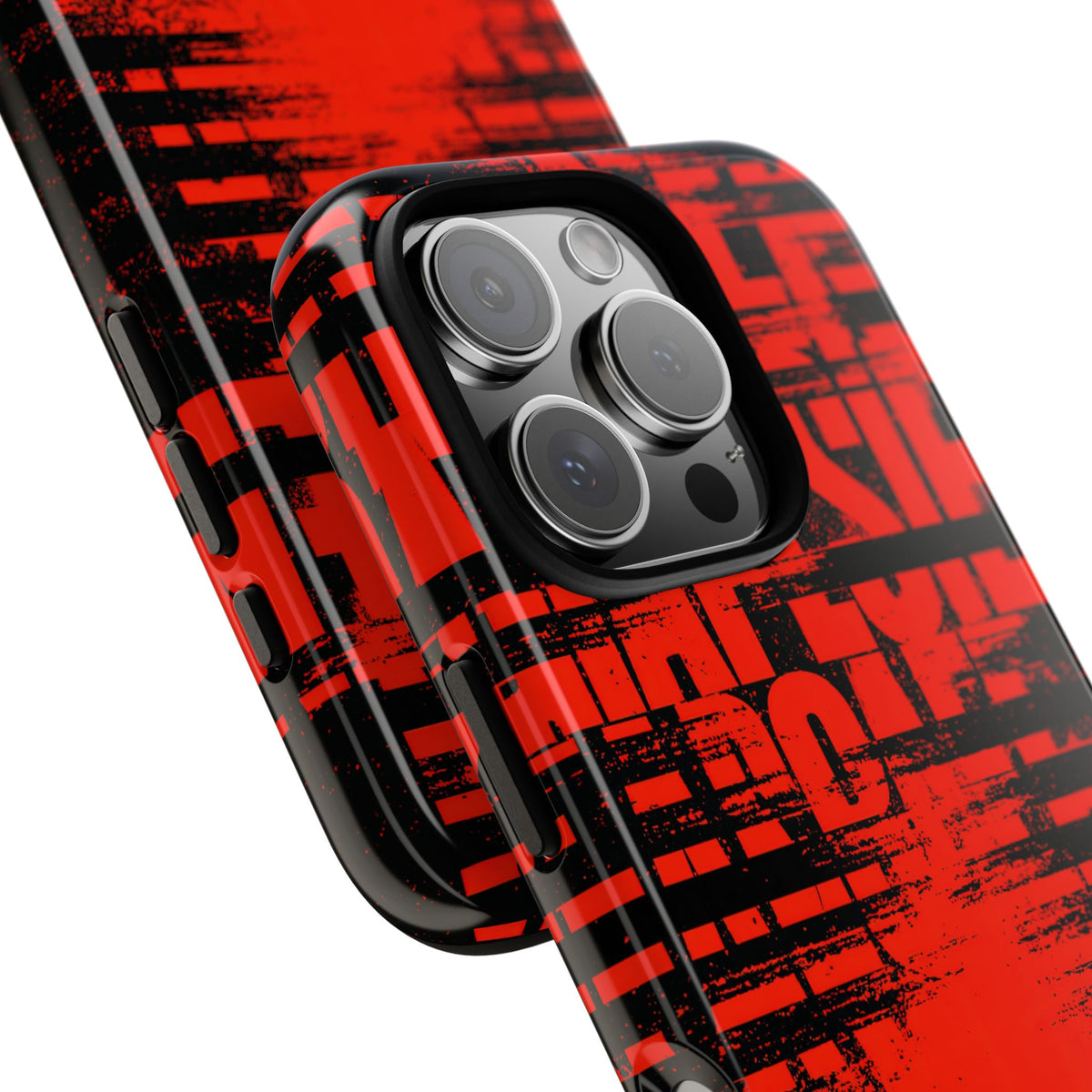Crimson Redaction · Tough Phone Case for iPhone · Black