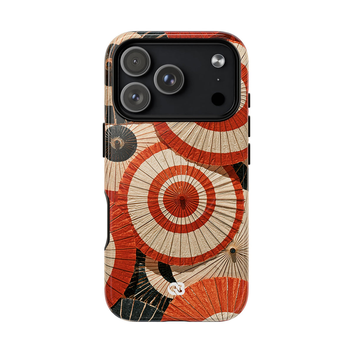 Vermilion Wagasa Motif · Tough 2.0 Magnetic Phone Case for iPhone · Red