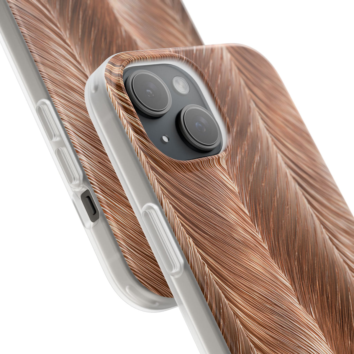 Rose Gold Weave · Lite Phone Case for iPhone ·  Brown