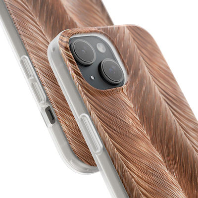 Rose Gold Weave · Lite Phone Case for iPhone ·  Brown