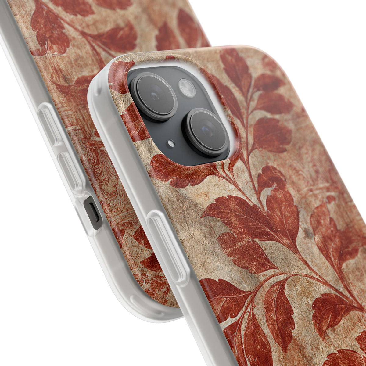 Terracotta Botanical Fresco · Lite Phone Case for iPhone ·  Red