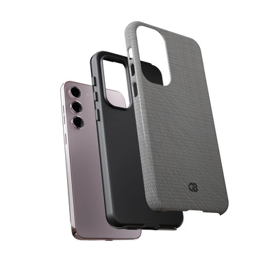 Grey Tough Phone Case for Samsung - Chrome Mesh Warp